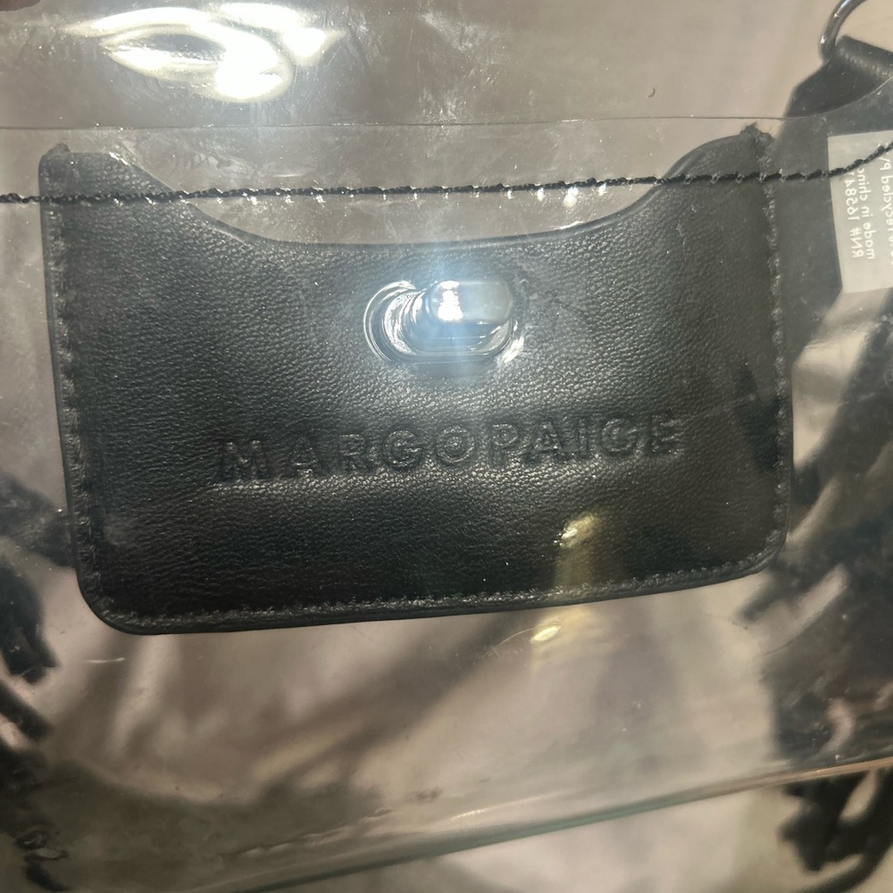 Margo Paige Black Clear Crossbody Bag